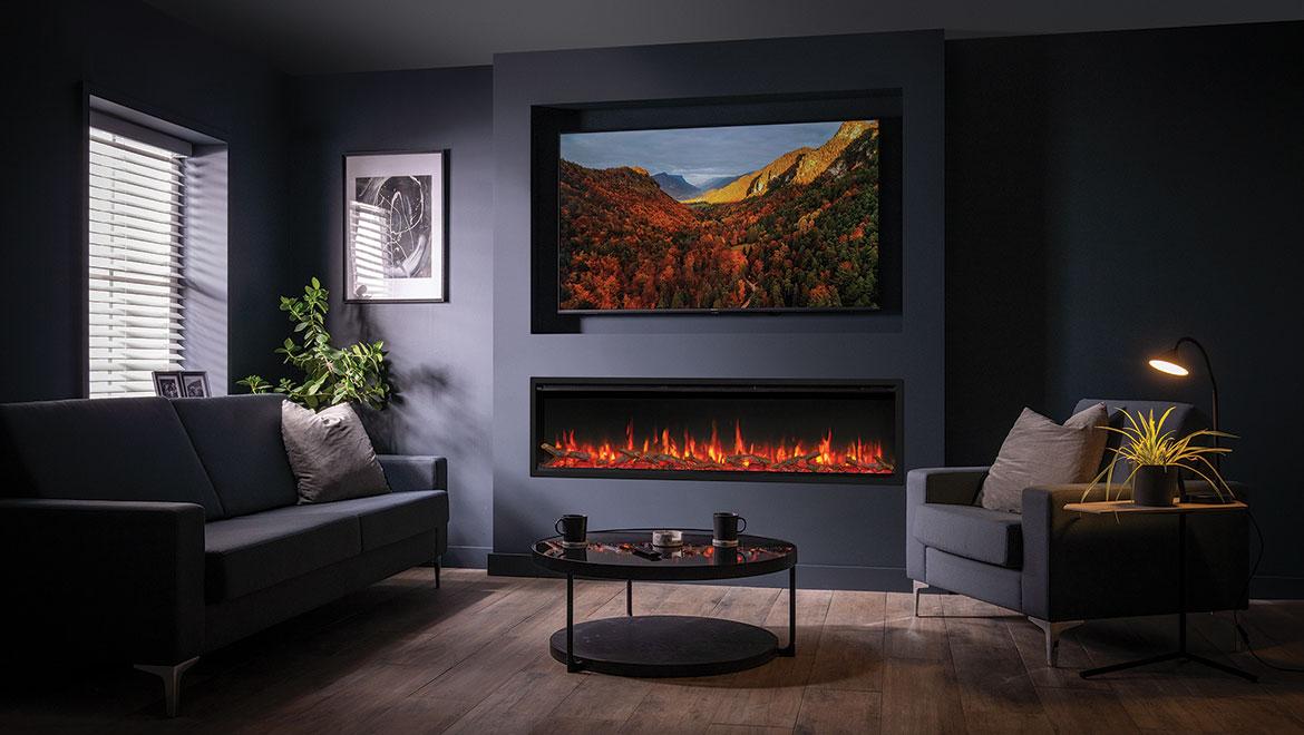Inspiration pour une cheminée moderne : redéfinissez votre espace avec le FireFX Atmos