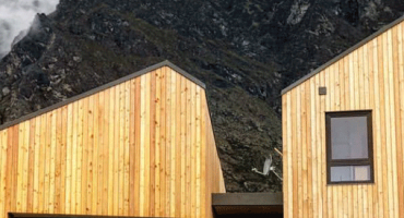 Un insert à bois Studio pour une maison de montagne en Nouvelle-Zélande